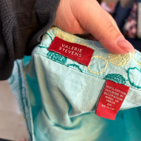 VALERIE STEVENS VINTAGE EMBROIDERED SKIRT - Picture 3 of 4